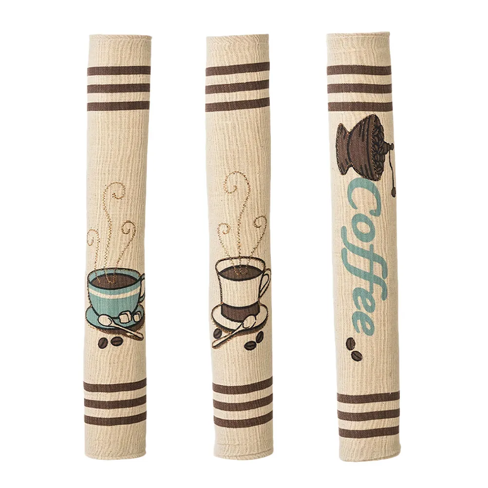 

3Pcs Refrigerator Handle Covers Coffee Themed Protectors for Kitchen Appliance Door Handles Fridge Oven Microwave Freezer Handle
