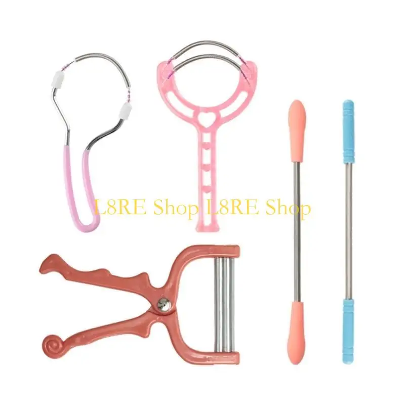 حزمة L8RE من 5 epilator من الربيع العملي لإزالة شعر الوجه السري