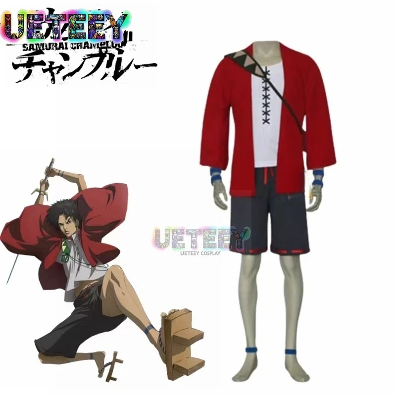 UETEEY COS Samurai Champloo Cosplay Costume Mugen Cos Cothes Halloween Set