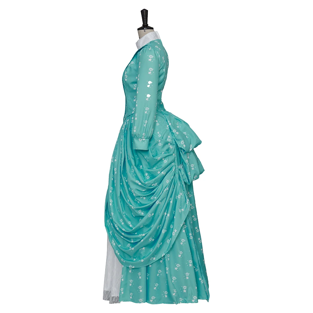 Marian Brook Cosplay The Gilded Age Kostüm Mittelalterliches viktorianisches Damenkleid, Halloween-Party, Belle-Kleid