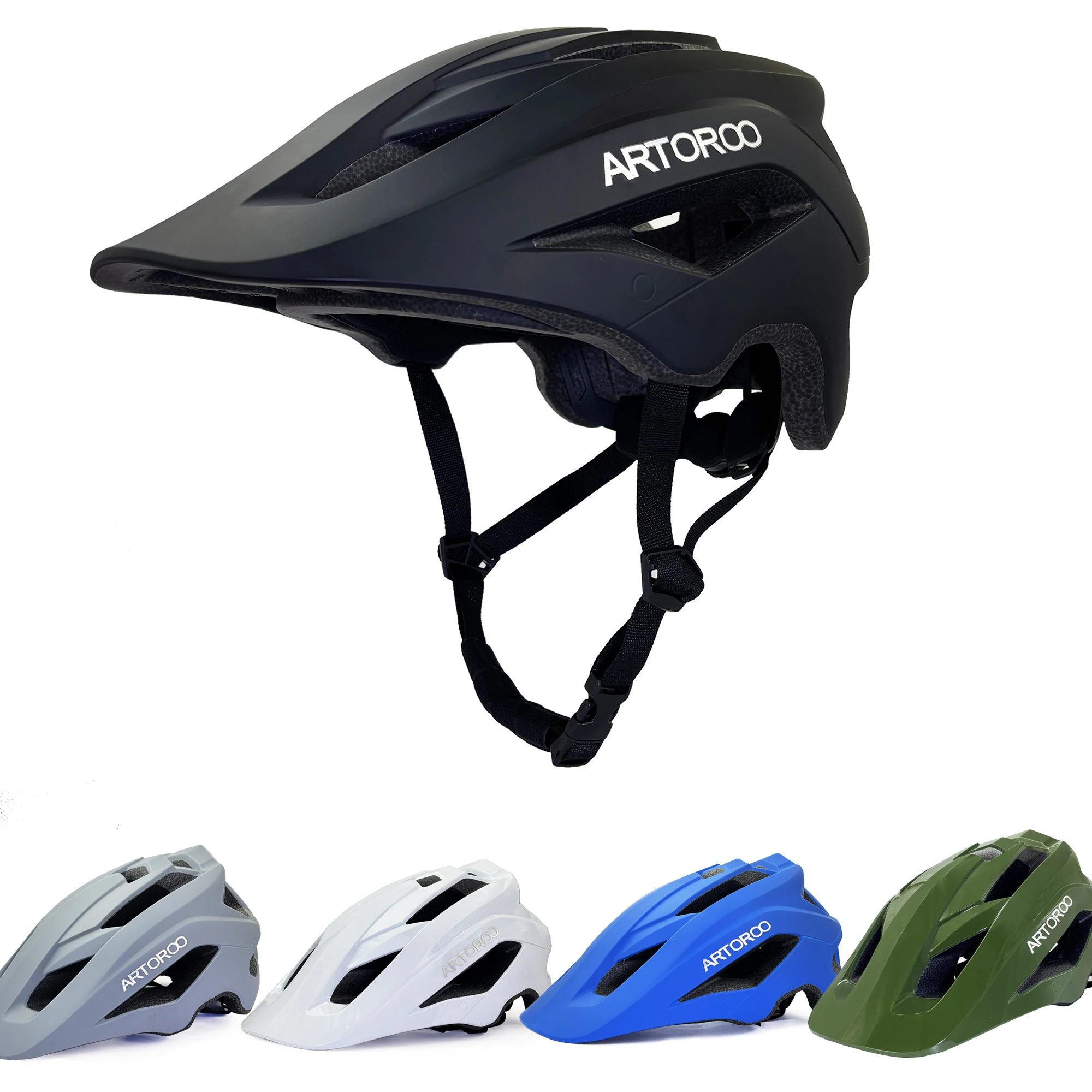 1 STÜCK ARTOROO Mountainbike-Helm für Erwachsene, integral geformter, ultraleichter MTB-Fahrradhelm für BMX JUMP DOWNHILL