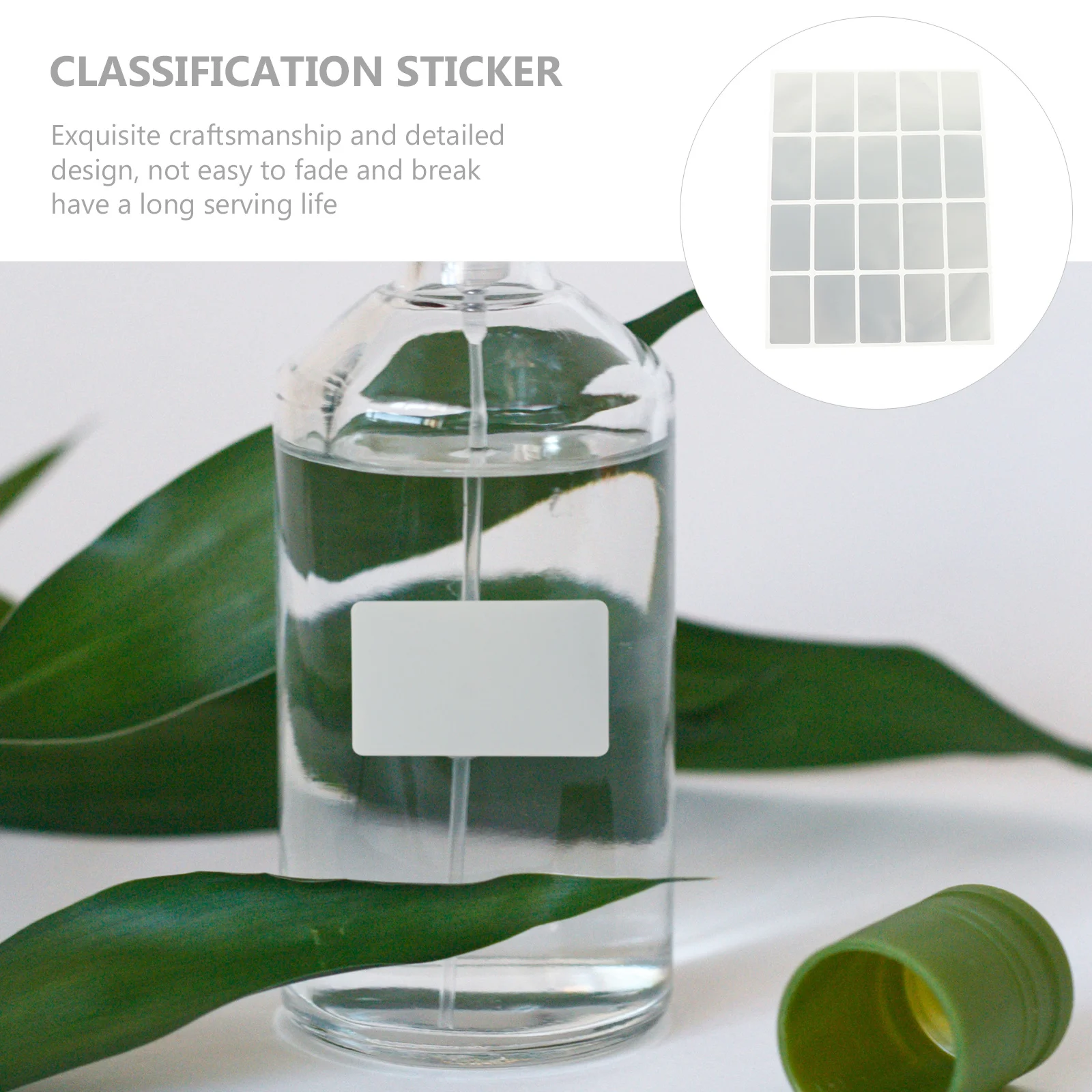 100Pcs Self-Adhesive Marking Stickers Waterproof Labels for Household School Office Use Waterproof Marking Sticker