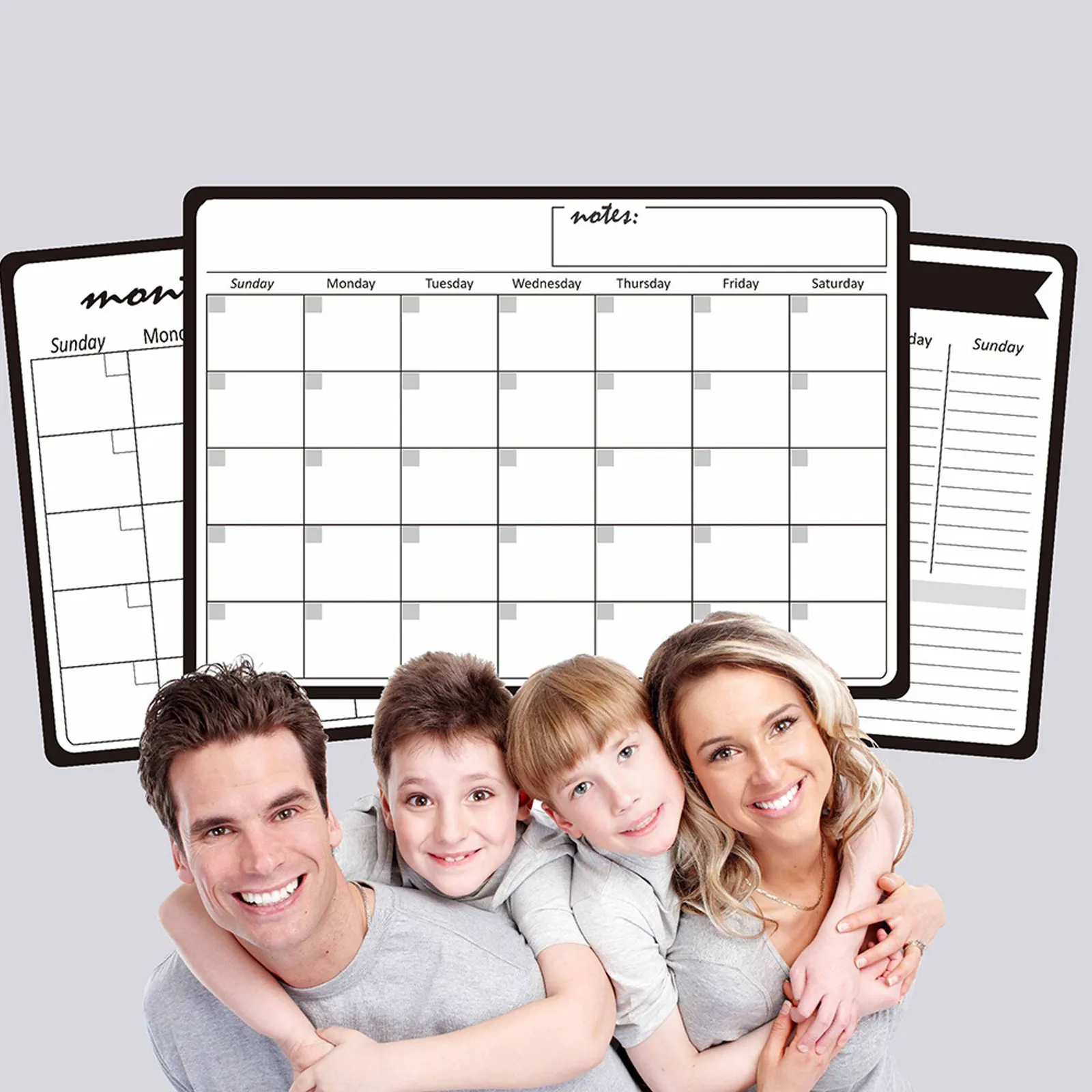 

Magnetic Refrigerator Calendar Planner Month Erasable Weekly Schedule Sticker Message Board Organizer for Family