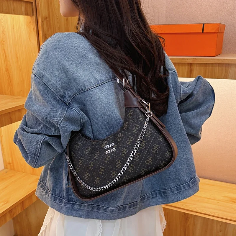 حقيبة ماسنجر نسائية ذات علامة تجارية فاخرة مصنوعة من الجلد الفاخر، حقيبة كتف كلاسيكية للسيدات الأنيقات، حقيبة يد مصممة مشهورة #1