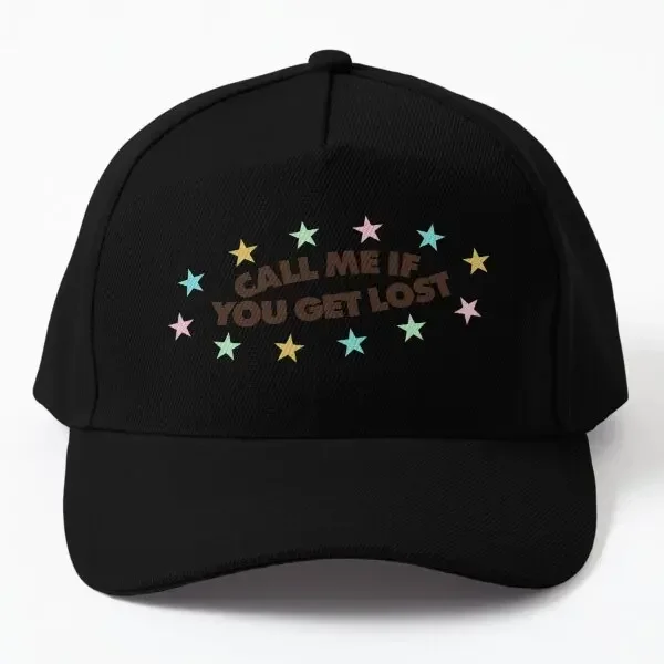 

Call Me If You Get Lost Baseball Cap Hat Boys Black Casual Casquette Sun Outdoor Solid Color Spring Snapback Fish Mens