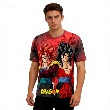 

Hot Sale Anime Dragon Ball Son Goku Vegeta 3D Print Men's Cosplay T-shirt Summer Short Sleeve Tees Casual Sports Kids/Adult Tops