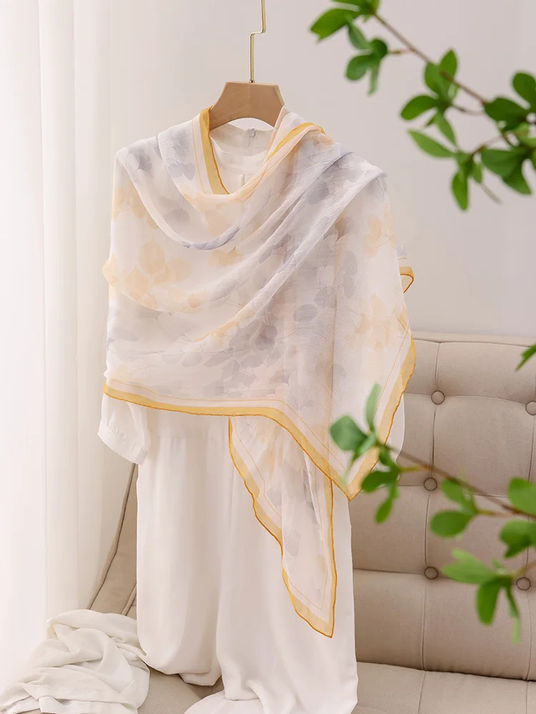 silk-scarf-long-thin-new-2025-women's-outerwear-pearl-awl-oulder-wrap-spring-autumn-winter-seasonal-versatile-plant-flora
