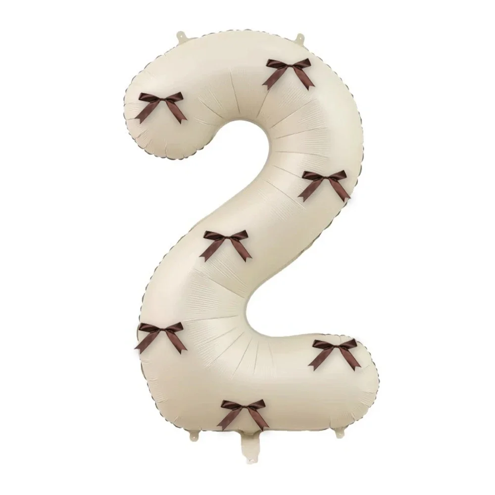 40 بوصة كريم أبيض عدد 0-9 بالونات القوس خمر الديكور الأطفال الكبار حفلة عيد ميلاد لوازم الزفاف احتفالي الديكور #5