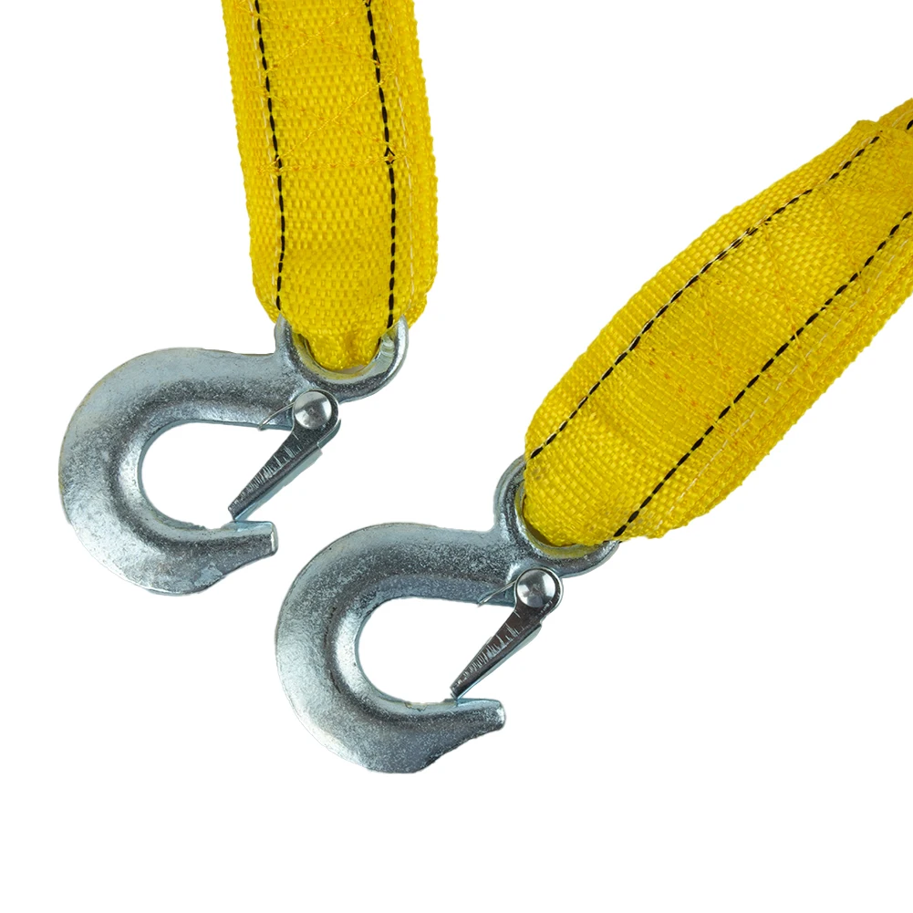 Car Tow Cable Towing Car Tow Rope Pull Rope Tow Belt 4 Meters Double Layer Heavy Duty 5 Ton Car Tow Cable Towing