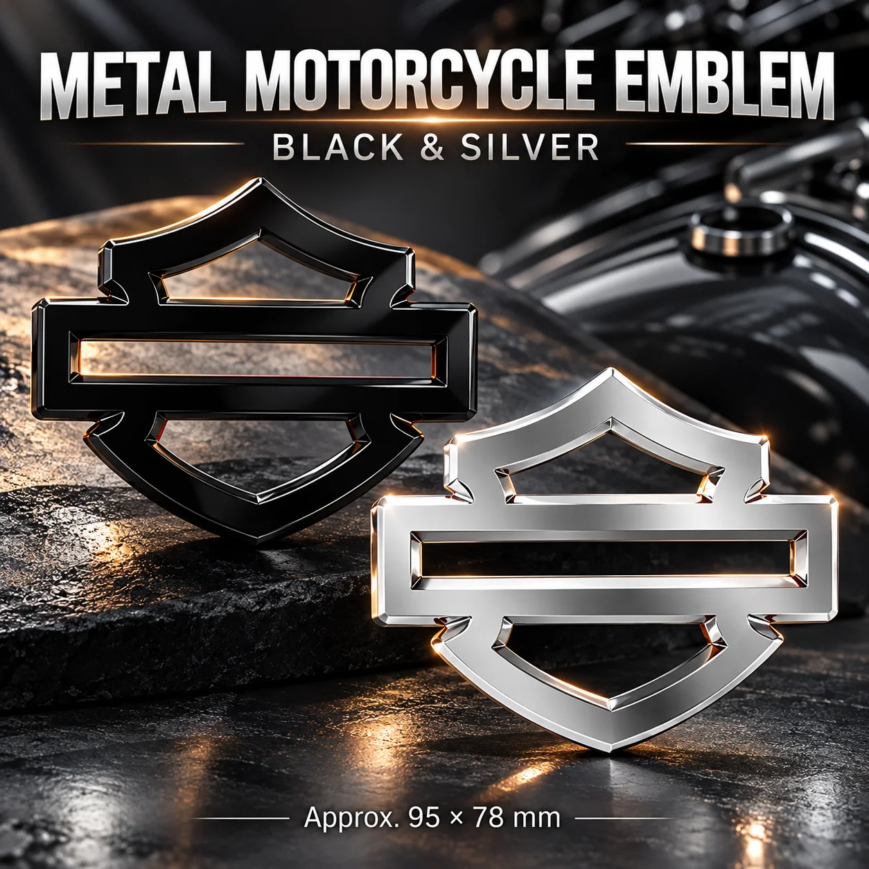 For Harley Davidson 3D Metal Accessories Motorcycle Stickers Emblem Logo Decals Side Body Badge Decoration Sticker For Fuel Tank