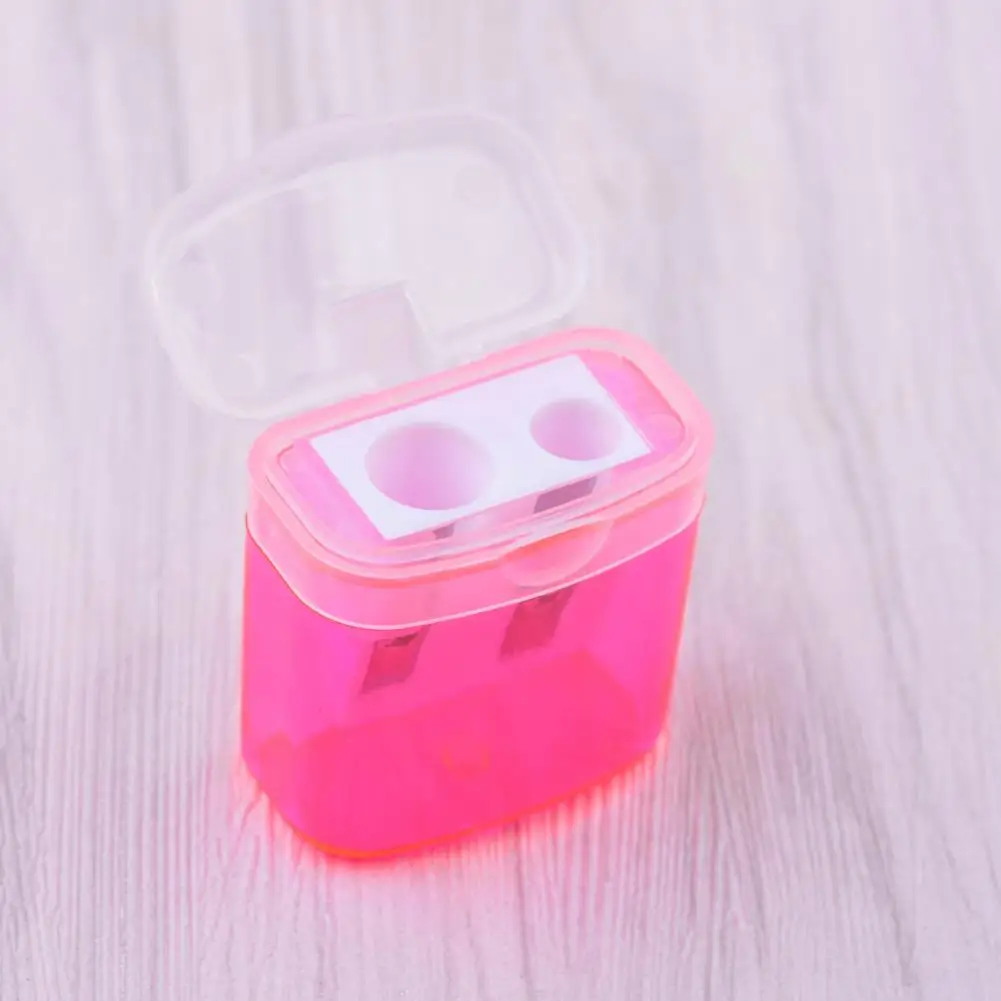 مبراة أقلام رصاص متعددة الاستخدامات، مبراة أقلام رصاص ذات فتحة مزدوجة مع صندوق تخزين للأطفال في المكتب المنزلي بكفاءة