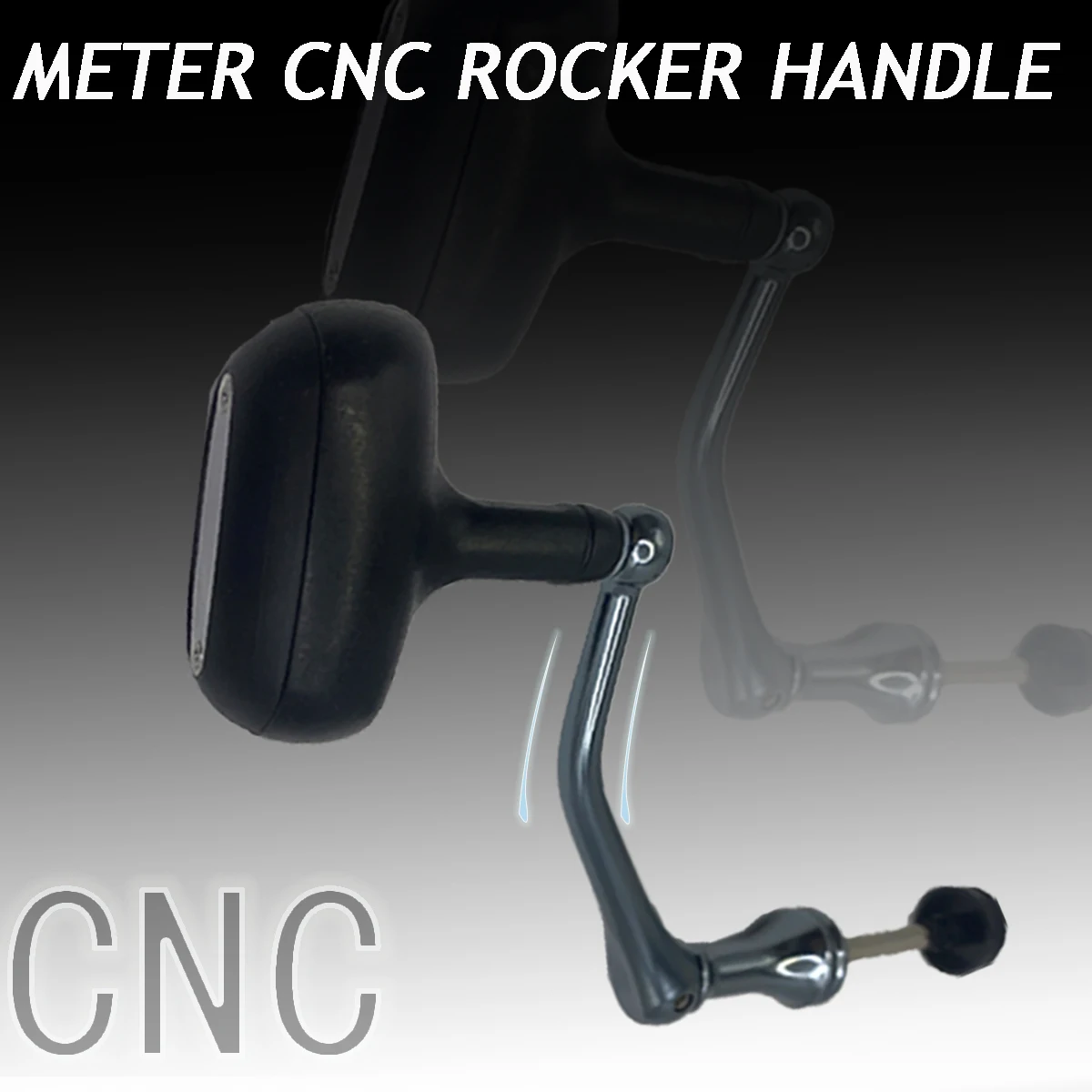 1 Stück CNC-Metall-Angelrollengriff, Ersatzgriff für Spinnrollen, langlebiges Zubehör, 3 Größen erhältlich – Detail 2