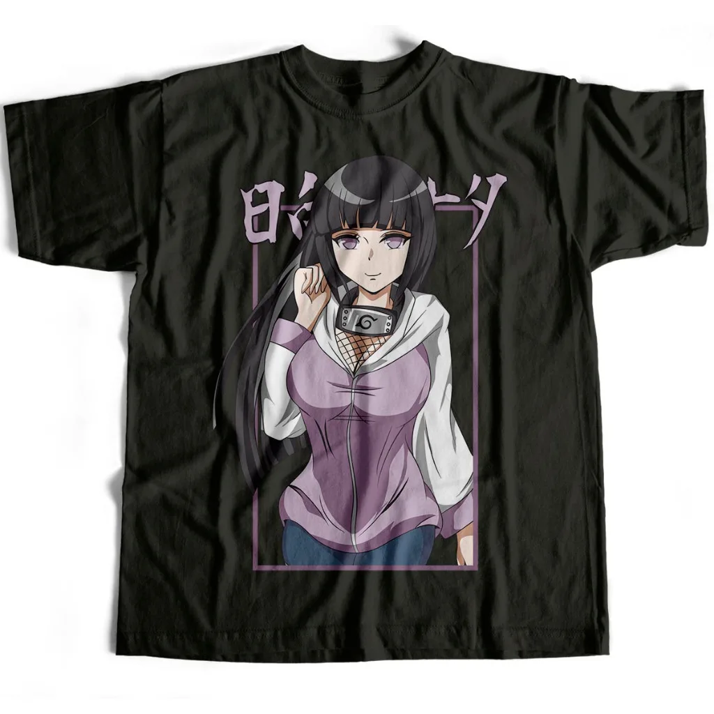 

Naruto Japanese Anime Hinata Men Women Summer T-Shirt Harajuku Vintage Short Sleeve Loose Oversized Casual Comfortable Y2k Top
