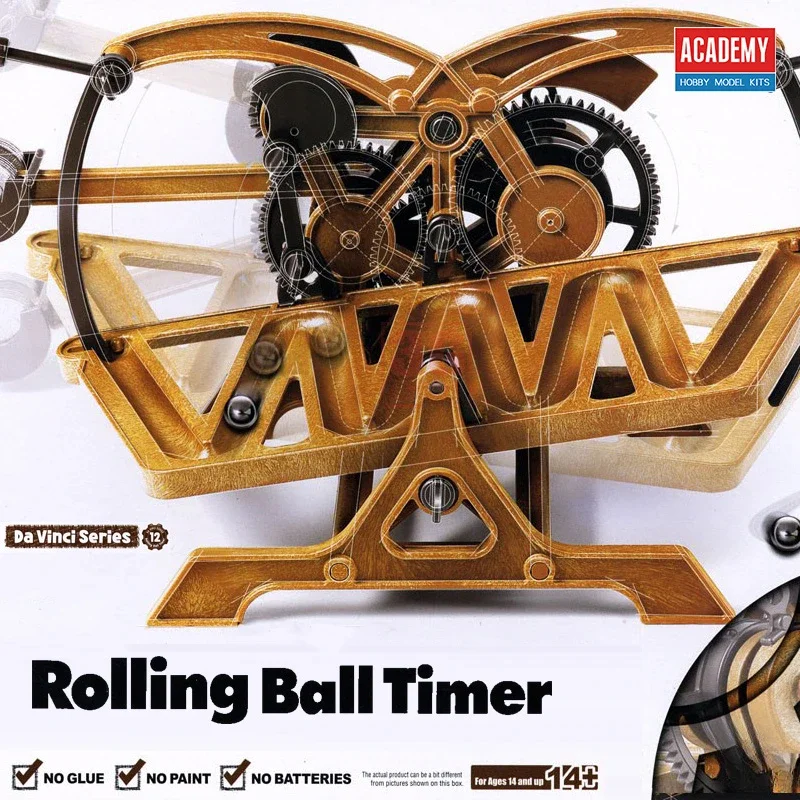 Academy Assembly Model Kit 18174 Rolling Ball Timer adhesive free and movable