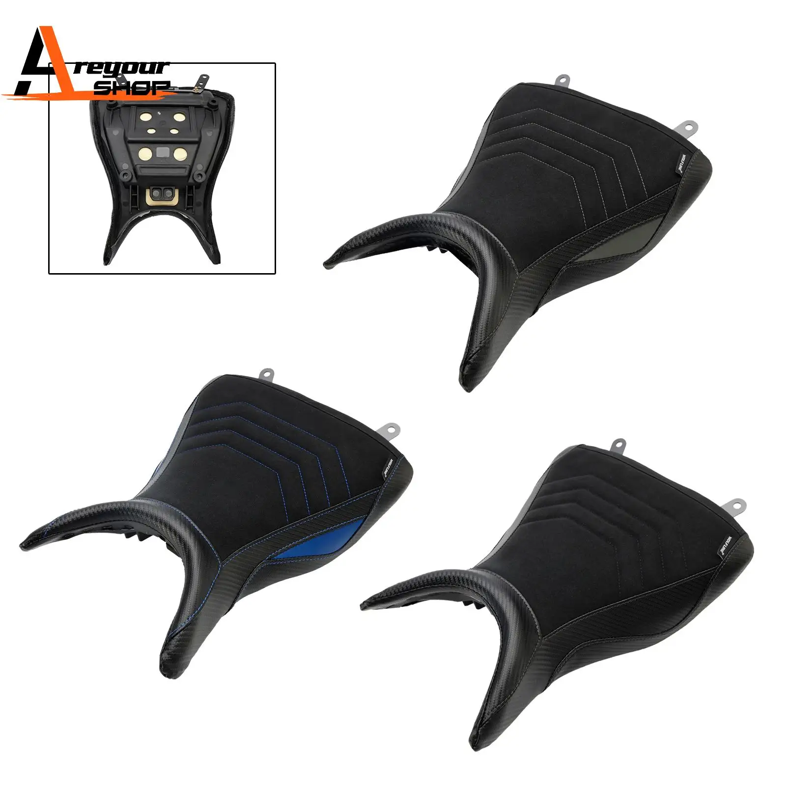 

Front Driver Seat Raider Cushion Pu Fit Blue for Yamaha Mt-03 Yzf-R3 2015 2016 2017 2018 2019 2020 2021 2022 2023 Blue