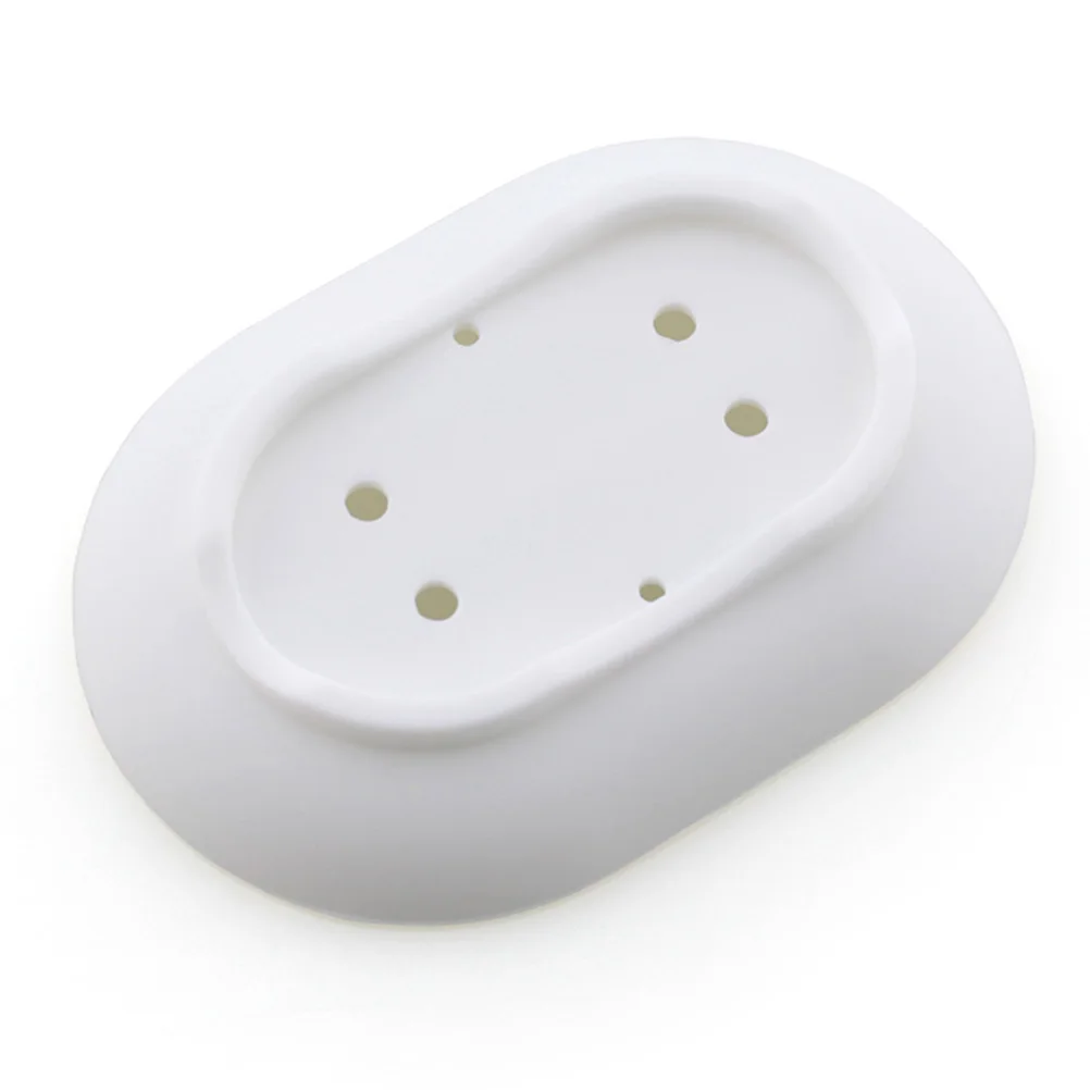 

4Pcs Silicone Soap Holder Modern Minimalist Non-Slip Drainage Design Portable Soap Box for Bathroom Kitchen Shower Storage Grey