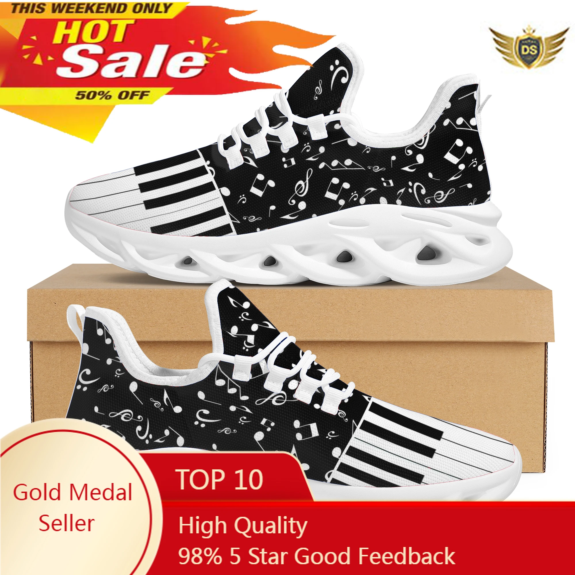 

Comfortable Fashion Man Shoes Printing Piano Custom Boy Shoes Graffiti Outdoor Leisure Light Running Shoes