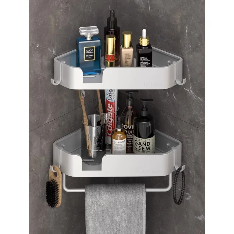 Bathroom rack punching-free wall-hung toilet Bathroom tripod washing sink wall storage rack