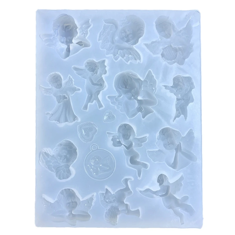 Angel Resin Mold Hollow Epoxy Shaker Filling Silicone Mold for Quicksand Mold