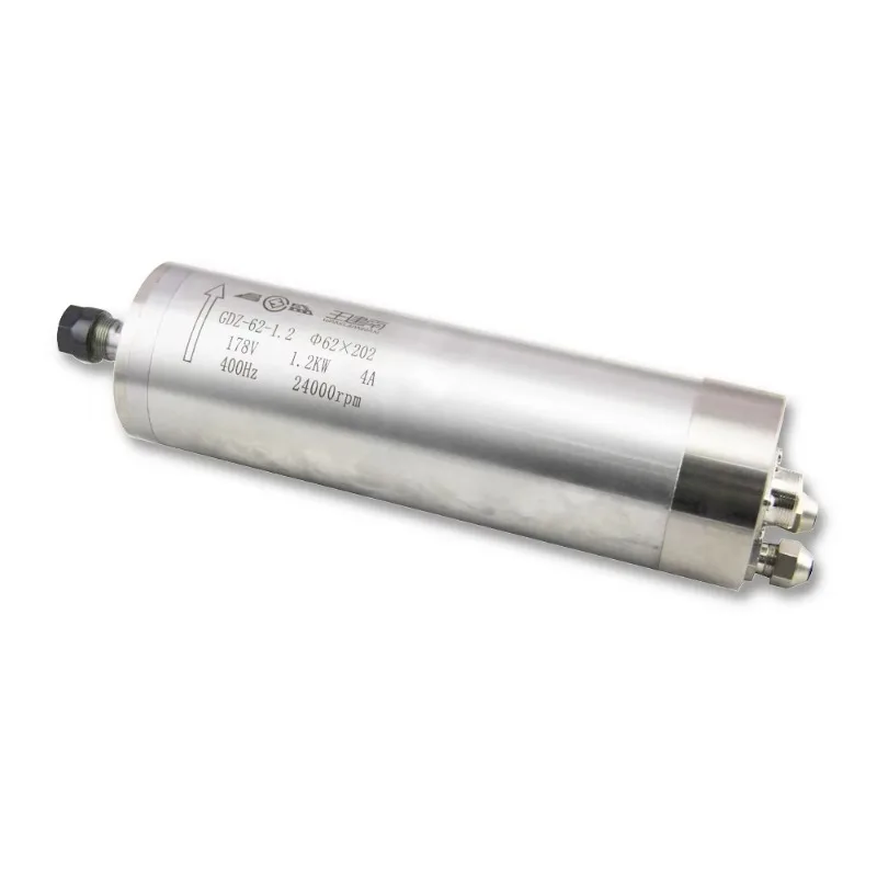 WANGJIANNAN High Speed CNC Spindle Motor GDZ-62-1.2kw Water Cooled For Metal Carving CNC Router Brand Machine Tool Spindle