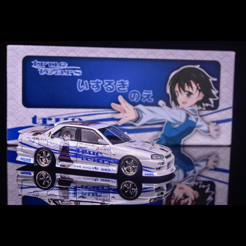 Mortal 1:64 GTR ER34 URAS Mortal Kyushu Exhibition Alloy Car