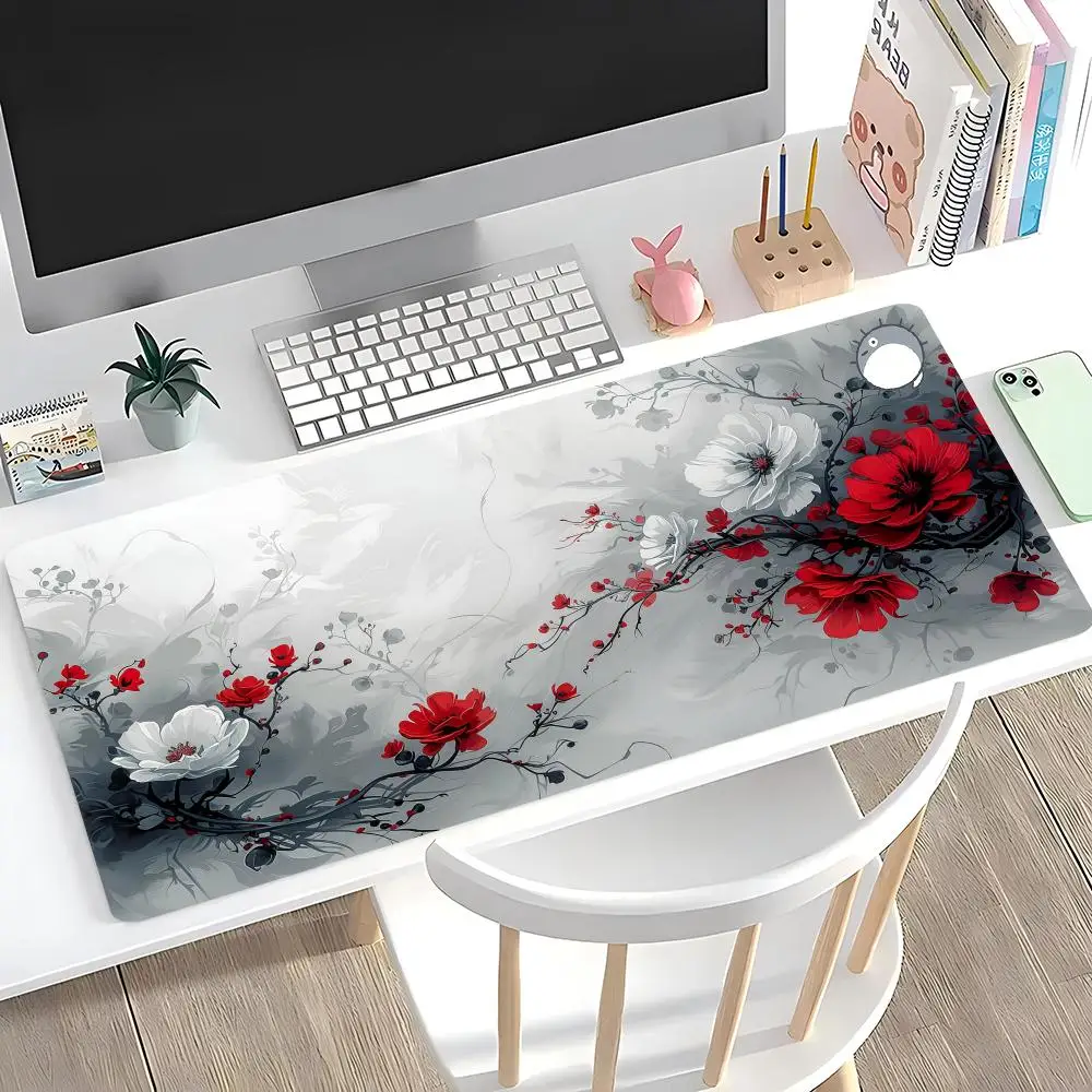 

Элегантный восточный большой грязеотталкивающий и нескользящий простой коврик для клавиатуры, настольный коврик