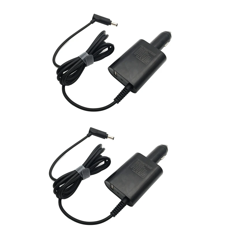 

2X 26.1V Car Charger Power Adapter For Dyson V6 V7 V8 DC59 DC62 Vacuum Cleaner Accessories 1.8M Car Charger