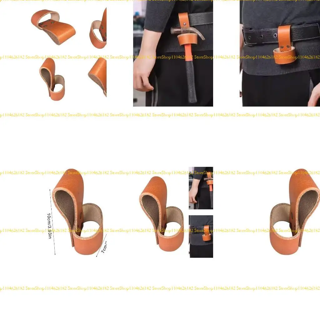 Q2Q4 portador martelo couro falso com anéis cinto Multi Tool Hatchets Chave chave para e entusiastas