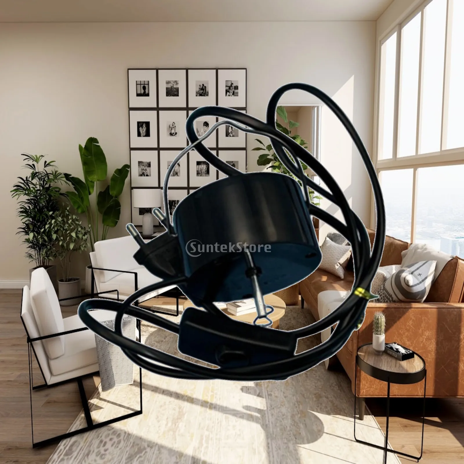Wind Spinner Motor with Single Button Switch Rotating Display Motor for Outdoor Wind Sculptures