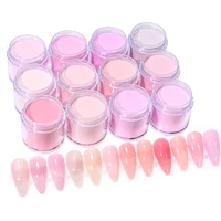 50g/100g Bulk Nude Nail Acrylpulver, 4 In1 Solid Colors Kristallpulver Verlängerung/Tauchen/Gravur Acryl Monomer Großhandel