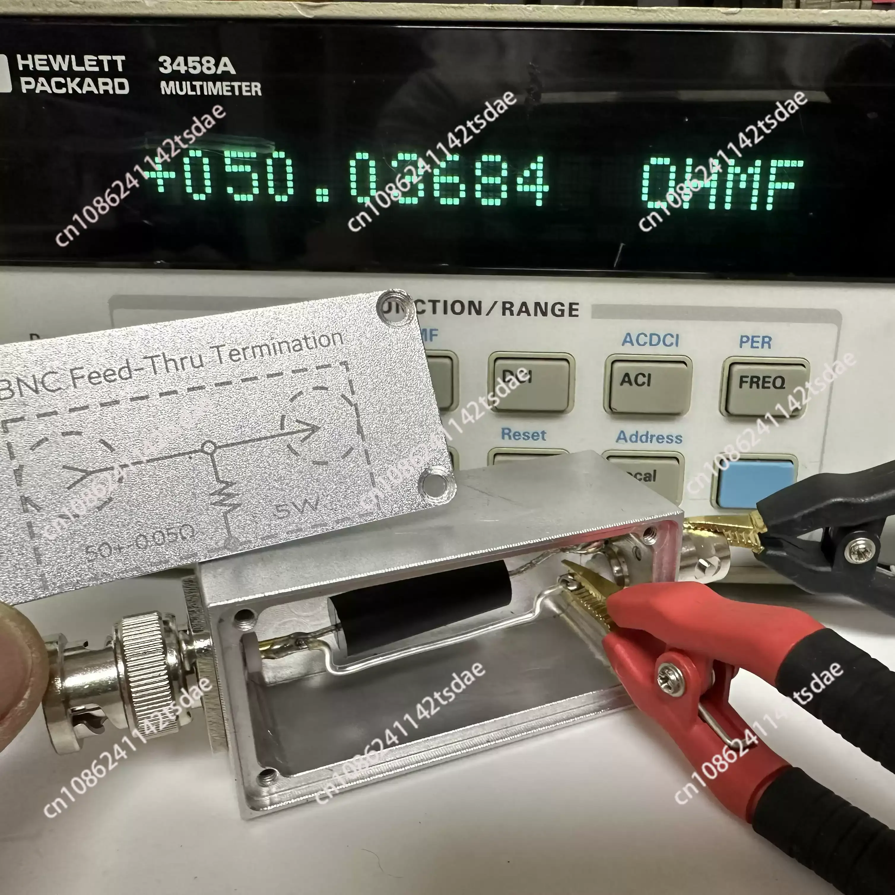 AL2391R High Precision 50/75/1 M Euro 5W BNC Impedance Matcher FeedThru Termination