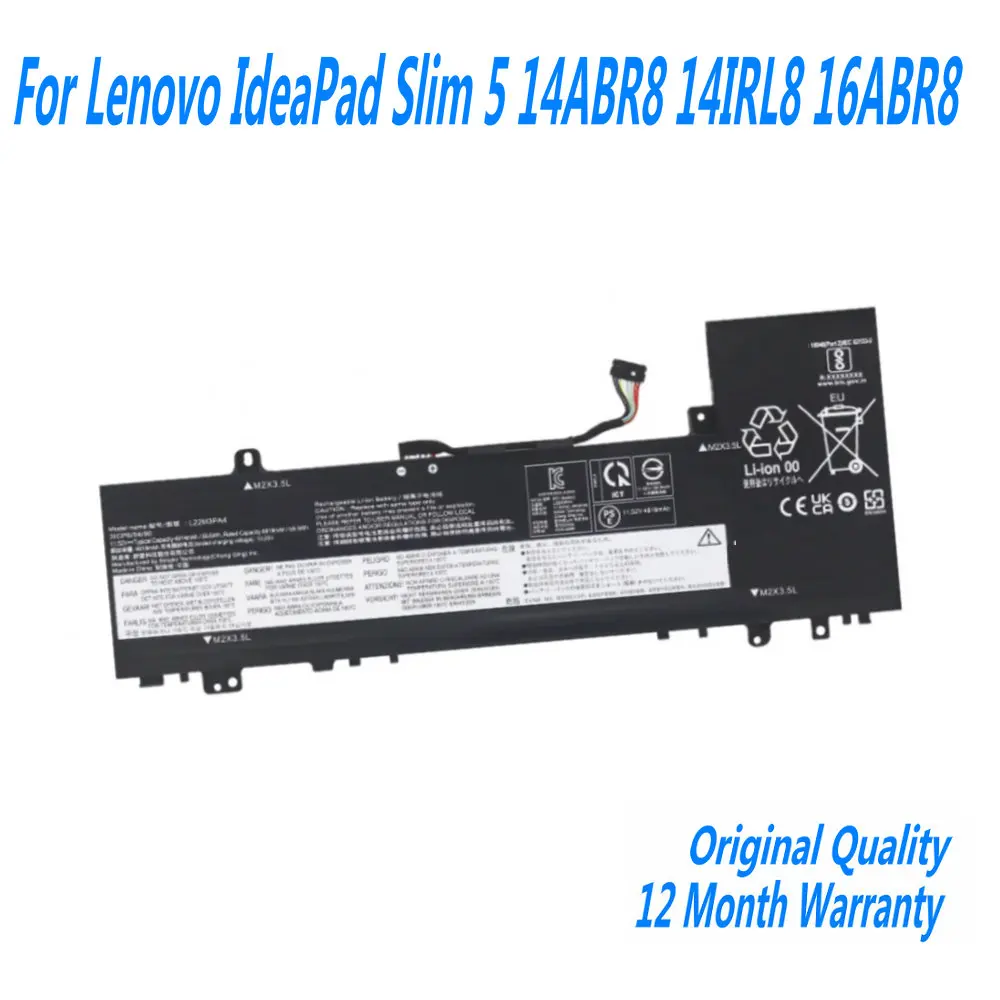 

11.52V 56.6Wh L22L3PA4 Laptop Battery For Lenovo IdeaPad Slim 5 14ABR8 14IRL8 16ABR8 5B11K39352 SB11K39364 L22B3PA4 L22M3PA4