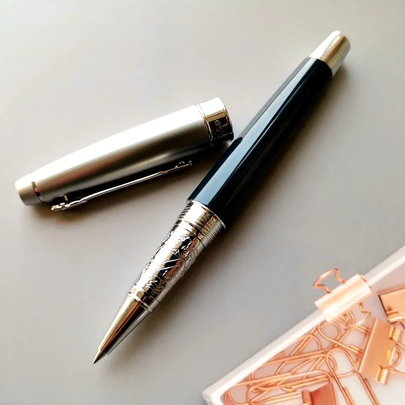 قلم رولربال معدني من MB ، جل أعمال ، أدوات مكتبية عالية الجودة ، قلم كتابة ، لوازم مكتبية ، كتاب ، أسود ، أخضر ، أقلام #2