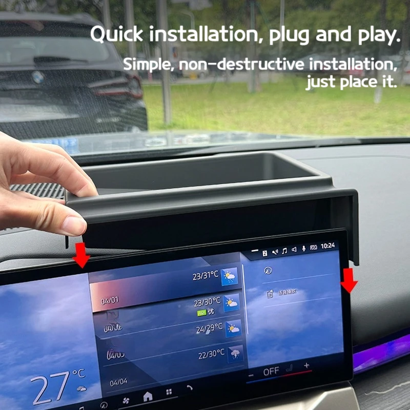 

For BMW 5 series i5 G60 2024-2025 Central control integrated screen storage box instrument panel to store interior accessories