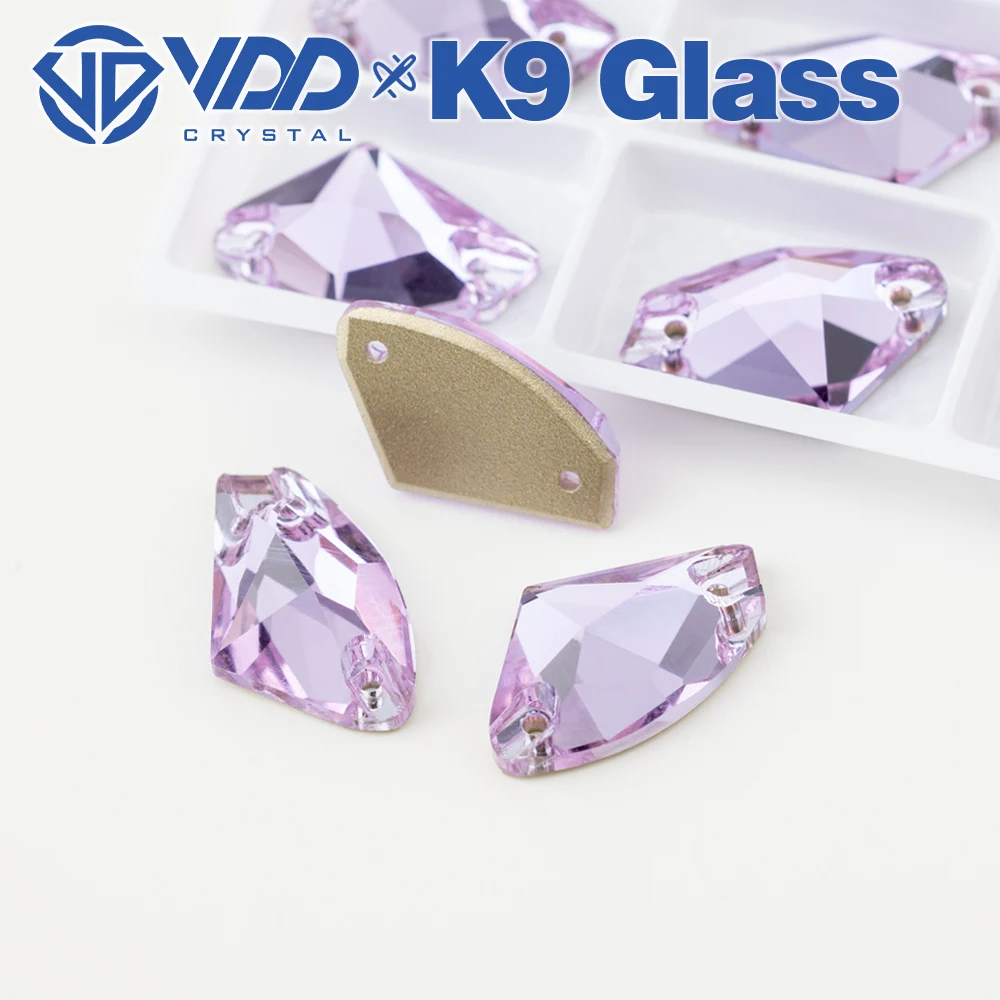 VDD S122 Violet Galactic AAAAA Top Quality K9 Glass Sew On Rhinestones Crystal Flatback Sewing Stones For Clothes Decorations