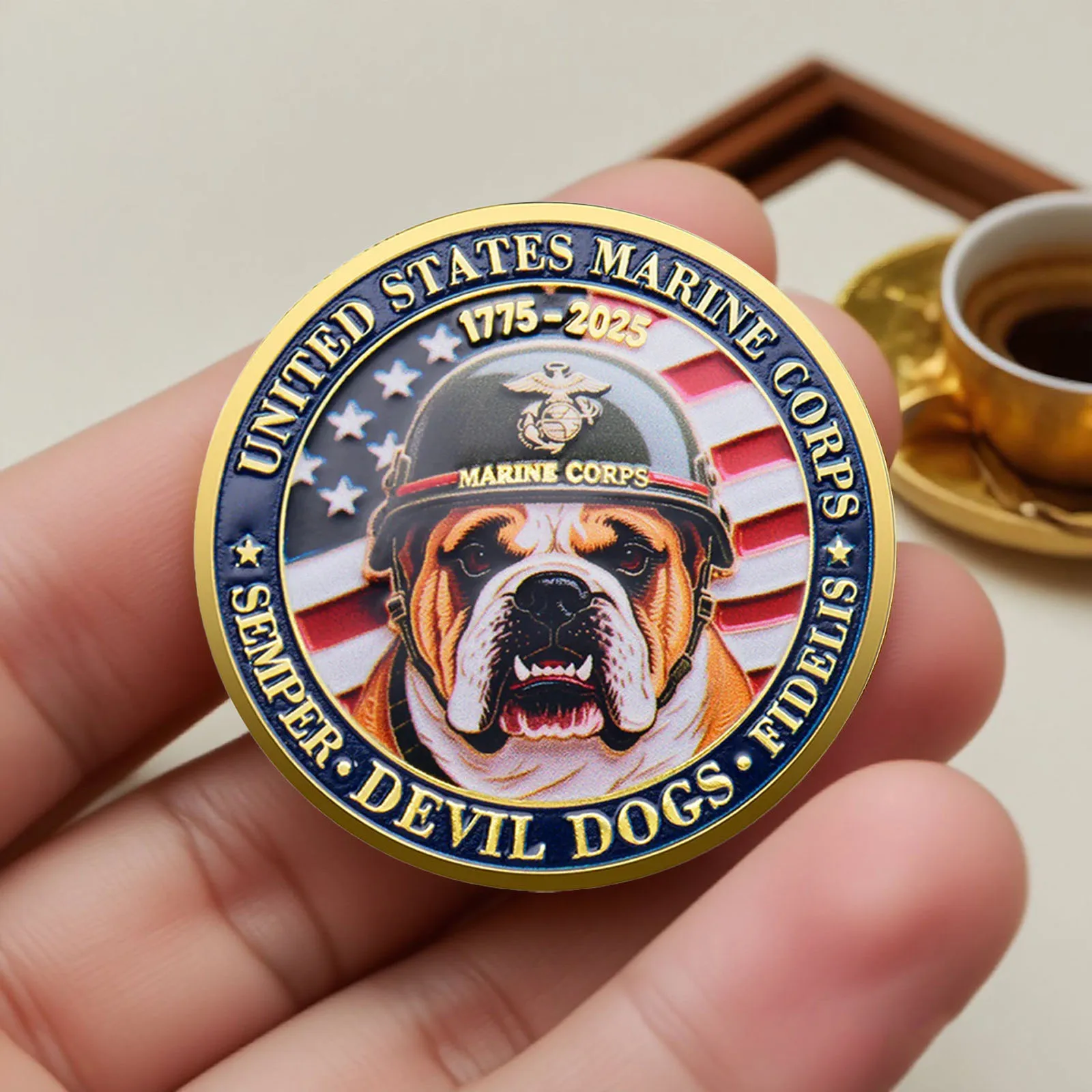العملة التذكارية المطلية بالذهب للذكرى الـ 250، عملة مجموعة مشاة البحرية الأمريكية