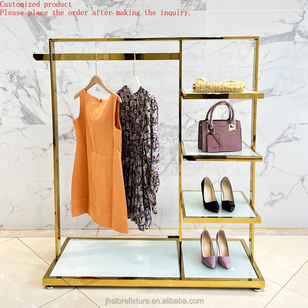 

Factory Price Wholesale Trade Show Vintage Women Baby Clothing Display Stand Clothing Rack for Boutique