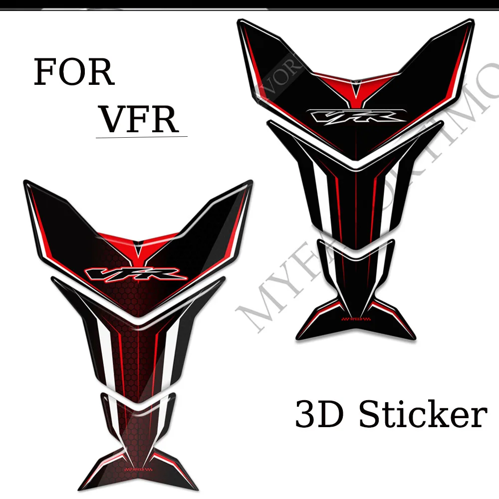 For Honda VFR800F VFR800X VFR 800 F X Motorcycle Tank Pad Protector Stickers Decal Side Tankpad Fuel  Gas Knee Grip Pad