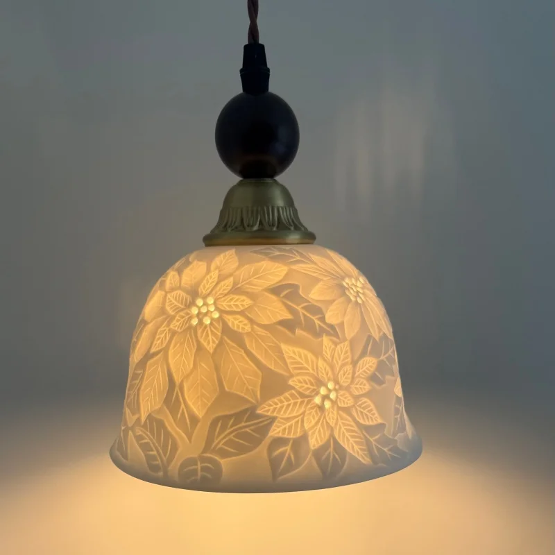 Designer Restaurant Butterfly Pendant Lamp Medieval Colorful Glass Girls' Bedroom Children's Room Dreamy French Crystal Lamp LED