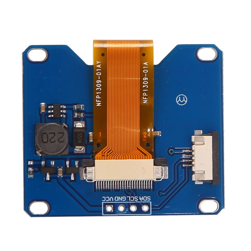 Modul layar biru 4PIN 1.54 inci SSD1309 modul tampilan OLED Drive kompatibel untuk antarmuka SSD1306 I2C 128X64