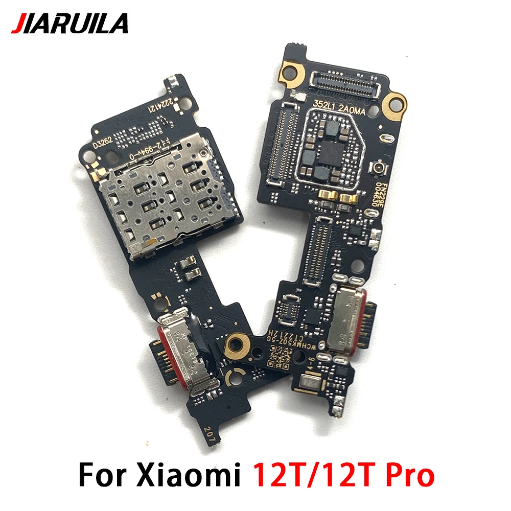 USB Port Charger Dock Plug Connector Charging Board FLex Cable Mic Microphone Board For Xiaomi Mi 12T Mi 12T Pro