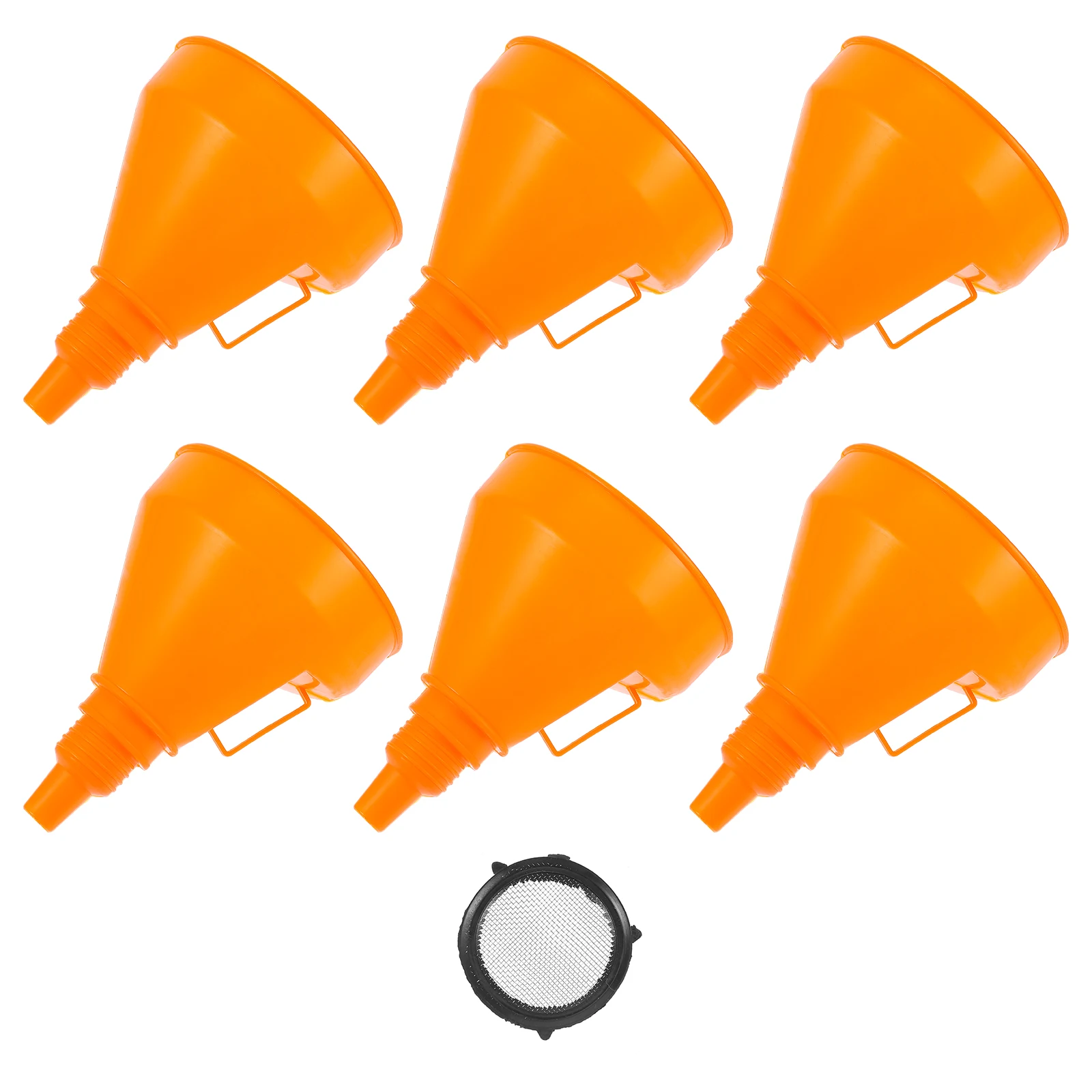 

6pcs Plastic Wide ABS For Engine Oil Kerosene Wide Mouth Fuel Motorcycles Abs Funnel Automotive Fuel Funnel Gasoline