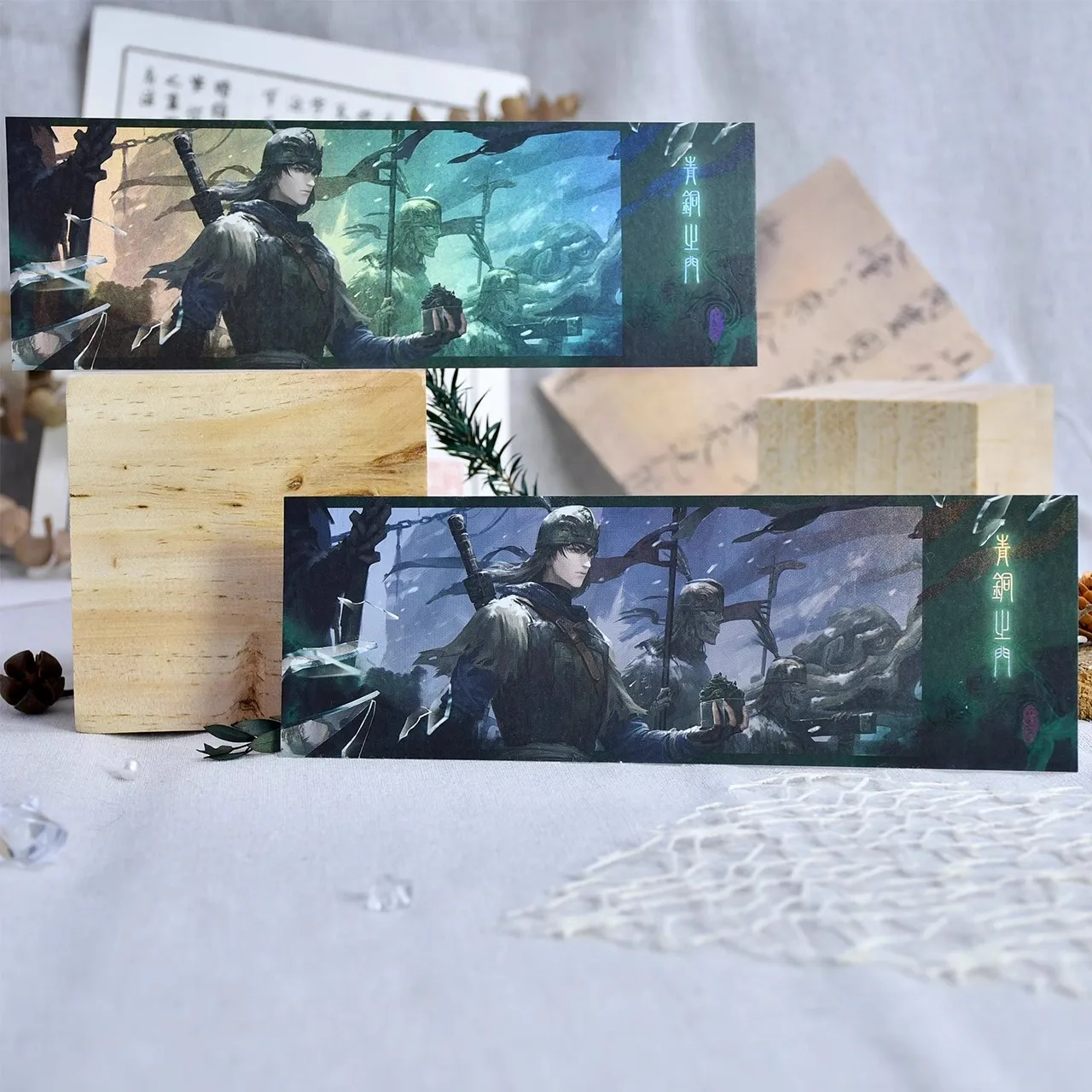 Anime Time Raiders DMBJ Dao Mu Bi Ji Kylin Zhang Qiling Laser Ticket Props Cosplay Official Original Gift