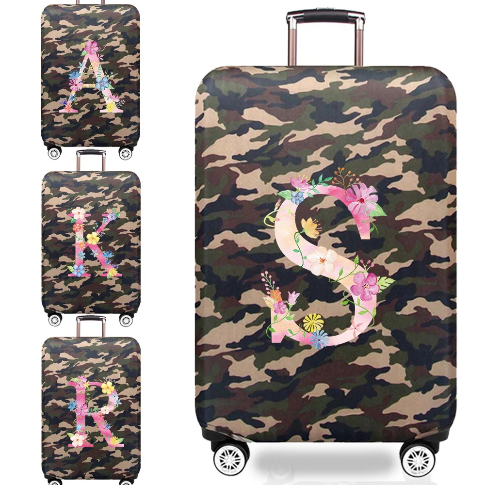 

New Luggage Cover Camouflage Style Travel Accessories Protective Case 18-32inch Trolley Box Suitable Reusable Pink Series New