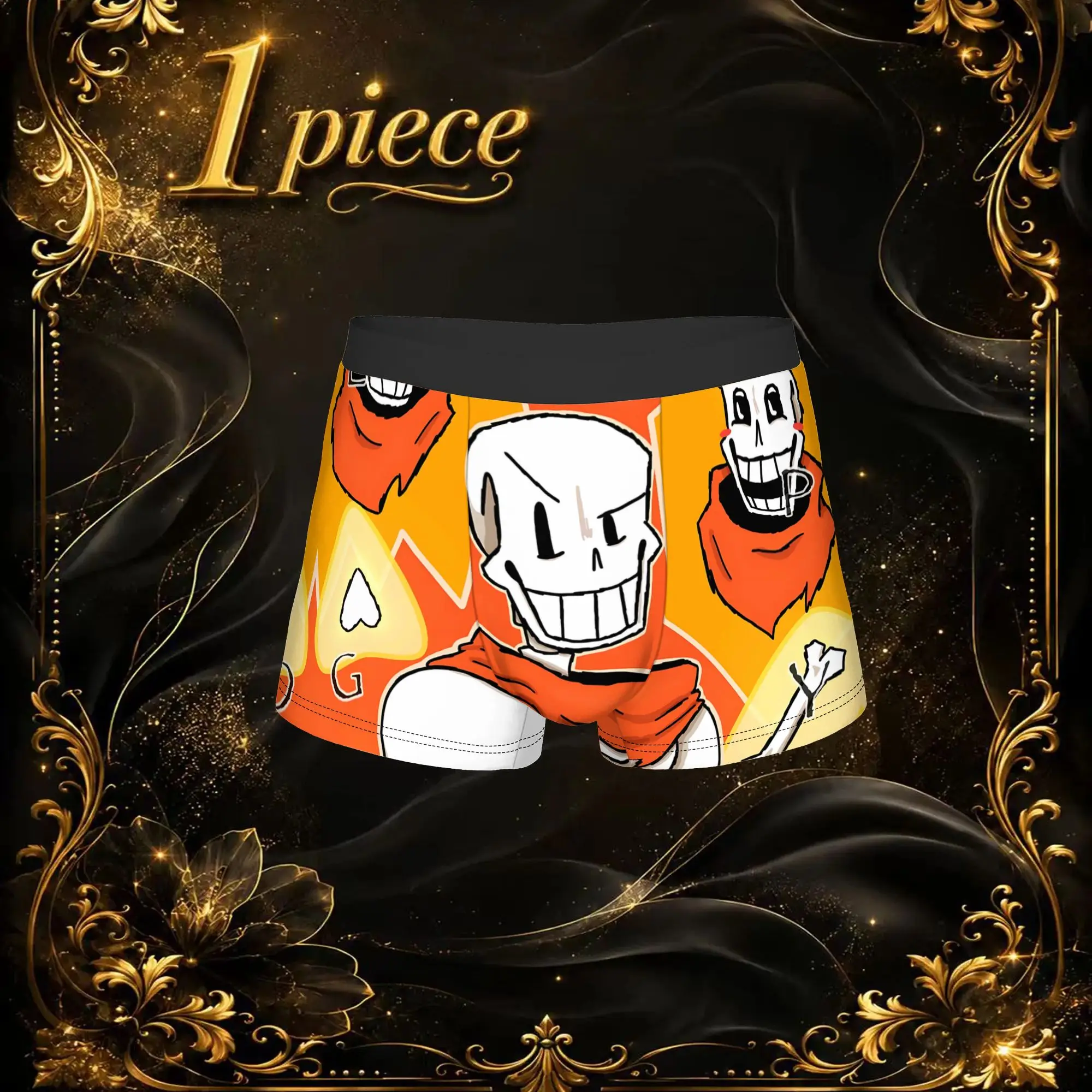 1pc Fashion Undertale Anime Pattern Underpants Breathable Panties Men Underwear Suitable Shorts Boxer Briefs