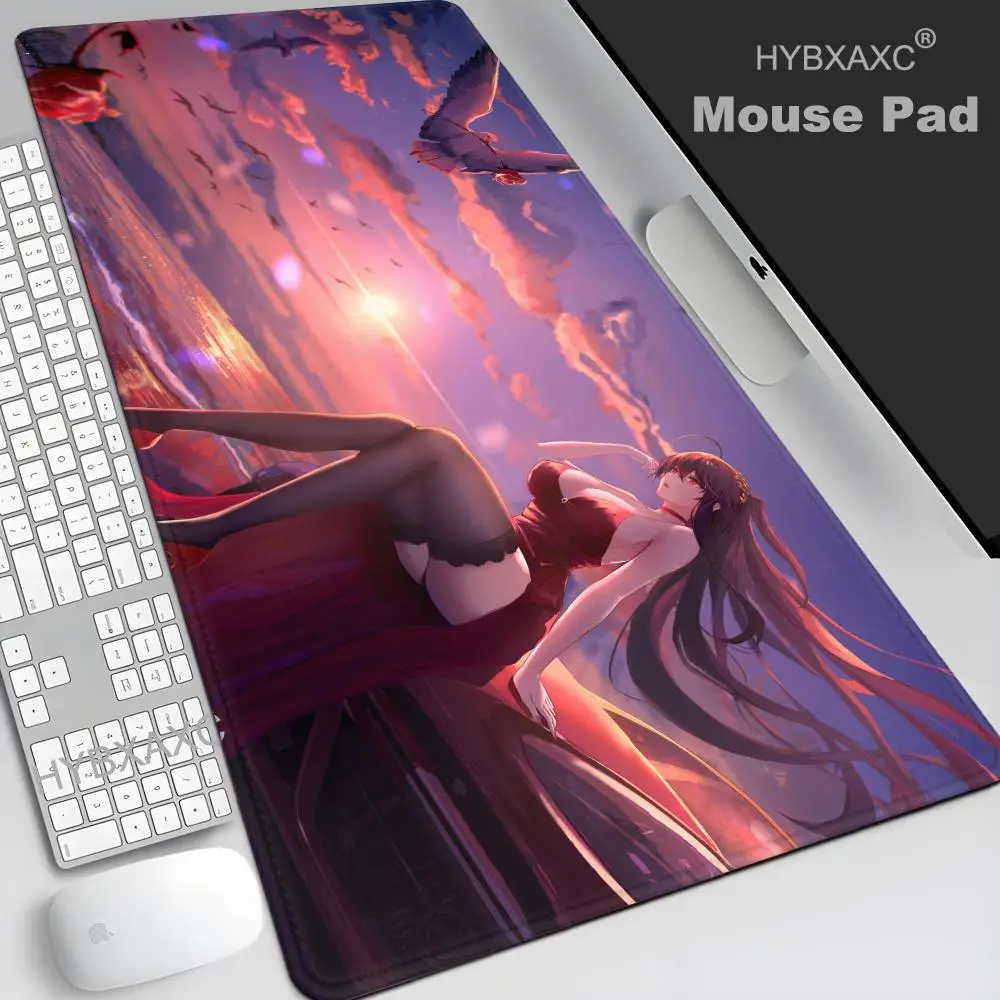 HYBXAXC Game Azur Lane Taihou Mousepad Desk Pad Gaming Accessories Prime Gaming XXL Keyboard Pad Stitched Pad Desk Pad 400X900MM