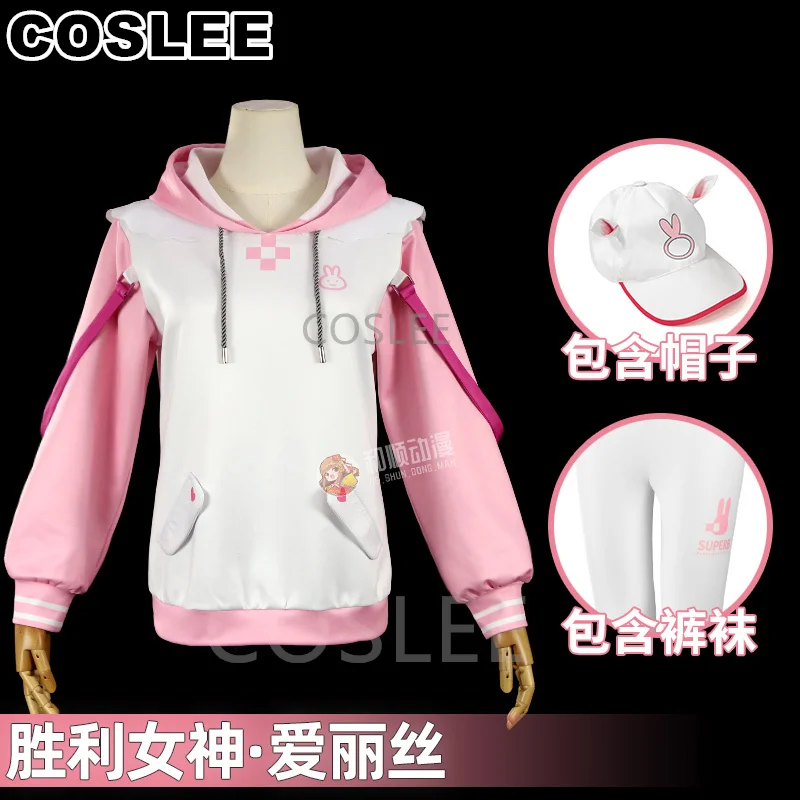 

COSLEE NIKKE Alice Cosplay Costume Game The Goddess Of Victory Sport Cartoon Jacket Lovely Casual Clothes Party Outfit Women