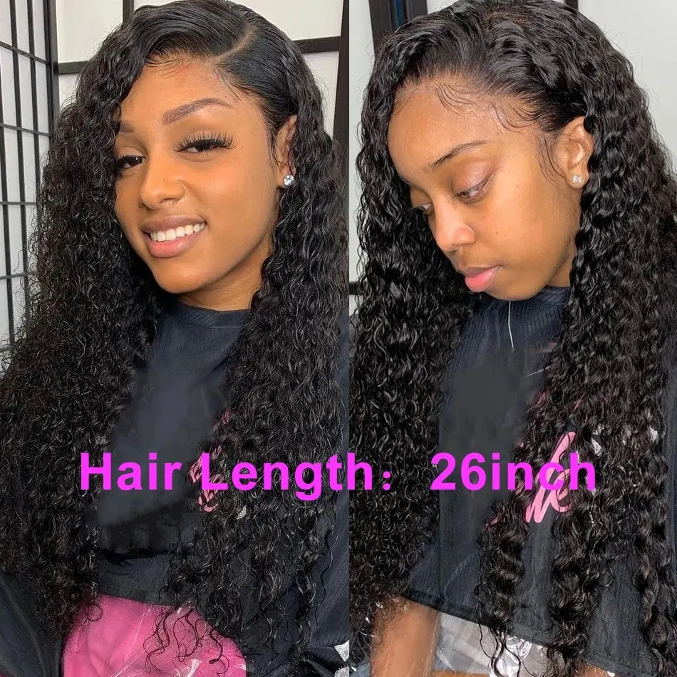 Rosabeauty 13x4 Deep Wave HD Lace Front Human Hair Wig 13X6 5X5 Preplucked Glueless Ready To Go Curly Wig 250 Density 40 Inch