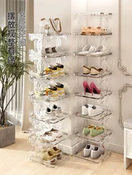 Simple Shoe Rack Home Doorway Household Multi-Layer  Cabinet Dormitory Rental House Small Narrow Space-Saving Shoe Storage Rack