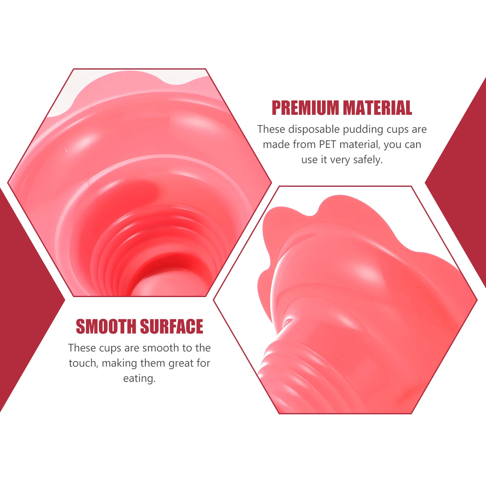 

100Pcs Ice Cream Cups Disposable Plastic Pudding Packaging Bowls for Desserts Yogurt Snacks Glasses